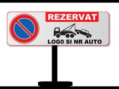 Placute reflectorizante cu rezervari loc de parcare personalizat