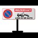 Placute reflectorizante cu rezervari loc de parcare personalizat